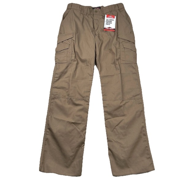 tru-spec Pants - Tru-Spec Pants Women 12 Tactical Cargo Utility Rip Stop Original Brown Uniform